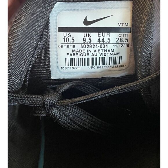 Nike Air Max 720 Total Eclipse A02924-004 Mem’s Sneaker Sjoes Size 10.5 Low - Picture 10 of 12